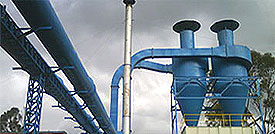 Pneumatic cyclone conveyor system 2